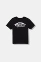 Detské bavlnené tričko Vans VN000T30BLK1 čierna SS26