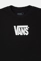 Chlapec Detské bavlnené tričko Vans VN000T4VBLK1 čierna