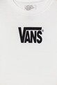 Chlapec Detské bavlnené tričko Vans VN000T4VWHT1 biela