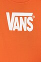 CHLAPEC Dětské bavlněné tričko Vans VN000TF0FLM1 oranžová
