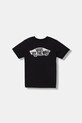 Detské bavlnené tričko Vans VN000TTKBLK1 čierna SS26