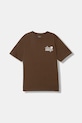 Dětské bavlněné tričko Vans VN000VX8FST1 hnědá SS26