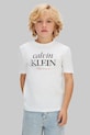 Calvin Klein Jeans tricou pentru copii, din bumbac alb LVCKSJA07B.128.176.PPY2