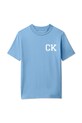 Calvin Klein Jeans T-shirt dziecięcy bawełniany LVCKSJA09B.128.176.PPY2 niebieski SS26