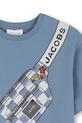 Момче Детска памучна тениска Marc Jacobs W60763.94.108 син