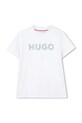 Детская хлопковая футболка HUGO хлопок белый G01016.102.108