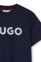 Αγορίστικα Παιδικό βαμβακερό μπλουζάκι HUGO G01016.102.108 σκούρο μπλε