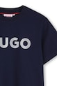 Chlapec Detské bavlnené tričko HUGO G01016.102.108 tmavomodrá