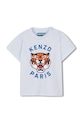 Μωρό βαμβακερό μπλουζάκι Kenzo Kids στάμπα μπλε K61721.86.102