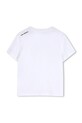 Chlapec Detské bavlnené tričko Karl Lagerfeld Z31095.162.174 biela