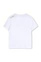 Dječaci Dječja pamučna majica kratkih rukava Karl Lagerfeld Z31095.162.174 bijela