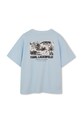 Dečki Karl Lagerfeld kratka majica otroška bombažna Z31101.86.108 modra