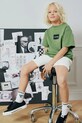 Karl Lagerfeld kratka majica otroška bombažna Z31101.162.174 zelena
