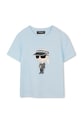 Karl Lagerfeld kratka majica otroška bombažna Z31096.162.174 modra SS26