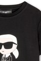 Dečki Karl Lagerfeld kratka majica otroška bombažna Z31096.86.108 črna