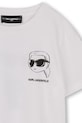 BIMBO Karl Lagerfeld t-shirt in cotone per bambini Z31103.162.174 bianco