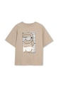 Detské bavlnené tričko Karl Lagerfeld bavlna béžová Z31091.162.174