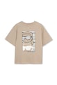 Dječja pamučna majica kratkih rukava Karl Lagerfeld print bež Z31091.86.108