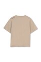 Dječja pamučna majica kratkih rukava Karl Lagerfeld Z31091.86.108 bež SS26