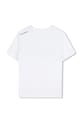 Detské bavlnené tričko Karl Lagerfeld Z31098.162.174 biela SS26