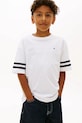 Tommy Hilfiger T-shirt dziecięcy bawełniany biały KB0KB10299.128.176.PPY2