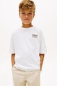 Chłopiec Tommy Hilfiger t-shirt dziecięcy bawełniany KB0KB10194.128.176.PPY2 biały