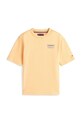Tommy Hilfiger t-shirt dziecięcy bawełniany KB0KB10194.128.176.PPY2 pomarańczowy SS26