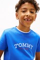 Tommy Hilfiger t-shirt dziecięcy bawełniany KB0KB10263.128.176.PPY2 niebieski