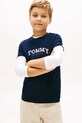 Tommy Hilfiger t-shirt dziecięcy bawełniany granatowy KB0KB10263.128.176.PPY2