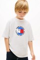 Tommy Hilfiger T-shirt dziecięcy bawełniany szary KB0KB10269.104.116.PPY2