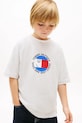 Tommy Hilfiger T-shirt dziecięcy bawełniany szary KB0KB10269.104.116.PPY2