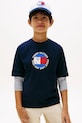 Tommy Hilfiger T-shirt dziecięcy bawełniany granatowy KB0KB10269.104.116.PPY2