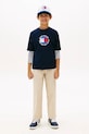 Chłopiec Tommy Hilfiger T-shirt dziecięcy bawełniany KB0KB10269.128.176.PPY2 granatowy