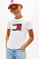 Tommy Hilfiger T-shirt dziecięcy bawełniany biały KB0KB10275.128.176.PPY2