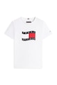 Tommy Hilfiger T-shirt dziecięcy bawełniany KB0KB10275.128.176.PPY2 biały SS26