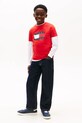 Chłopiec Tommy Hilfiger T-shirt dziecięcy bawełniany KB0KB10275.128.176.PPY2 czerwony