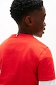Tommy Hilfiger T-shirt dziecięcy bawełniany KB0KB10275.128.176.PPY2 czerwony