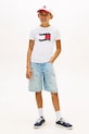 Chłopiec Tommy Hilfiger T-shirt dziecięcy bawełniany KB0KB10275.104.122.PPY2 biały
