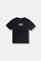Vans t-shirt dziecięcy bawełniany czarny VN000TC9BLK1