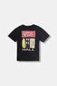 Vans t-shirt dziecięcy bawełniany VN000TC9BLK1 czarny SS26