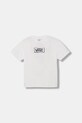 Vans t-shirt dziecięcy bawełniany biały VN000TC9WHT1