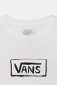Chłopiec Vans t-shirt dziecięcy bawełniany VN000TC9WHT1 biały