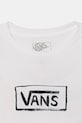 Chłopiec Vans t-shirt dziecięcy bawełniany VN000TC9WHT1 biały
