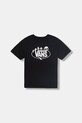 Vans t-shirt dziecięcy bawełniany VN000VW4BLK1 czarny SS26