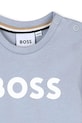 Chlapec Detské bavlnené tričko BOSS J52712.74.81 modrá