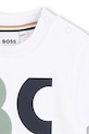 Dečki Otroška bombažna majica BOSS J52885.74.81 bela