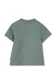 Pamučna majica kratkih rukava za bebe BOSS J52885.74.81 zelena SS26
