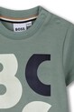 Dječaci Pamučna majica kratkih rukava za bebe BOSS J52885.74.81 zelena
