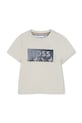 Detské bavlnené tričko BOSS bavlna béžová J52896.74.81
