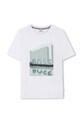 Detské bavlnené tričko BOSS J52977.162.174 biela SS26